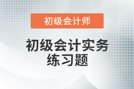 初級會計實務習題