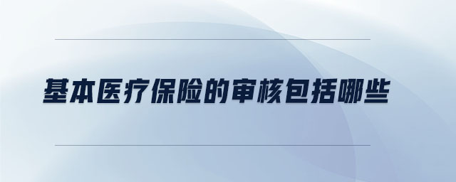 基本醫療保險的審核包括哪些