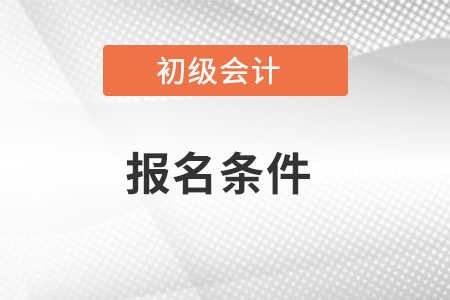 2023初級(jí)會(huì)計(jì)職稱考試報(bào)名條件