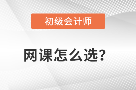初級會計網課怎么選？
