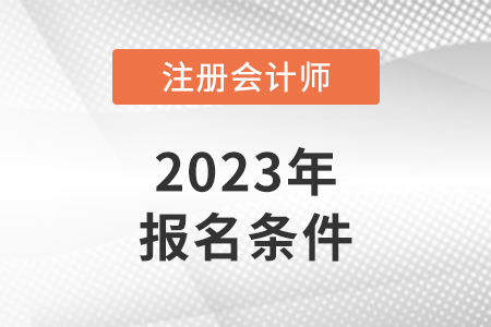 2023年山東省cpa報名條件公布了嗎？