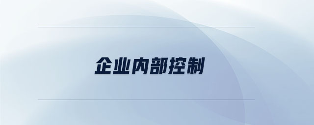 企業內部控制