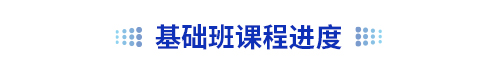 初級會計基礎班課程進度