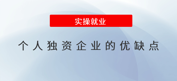個人獨資企業的優缺點有哪些？