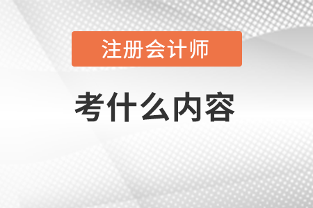 cpa綜合階段考什么內容