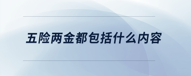 五險兩金都包括什么內容？