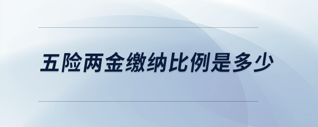 五險兩金繳納比例是多少？