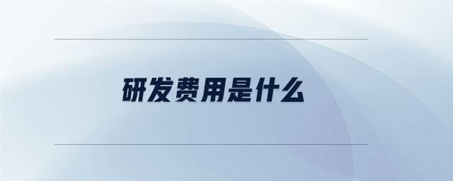 研發費用是什么