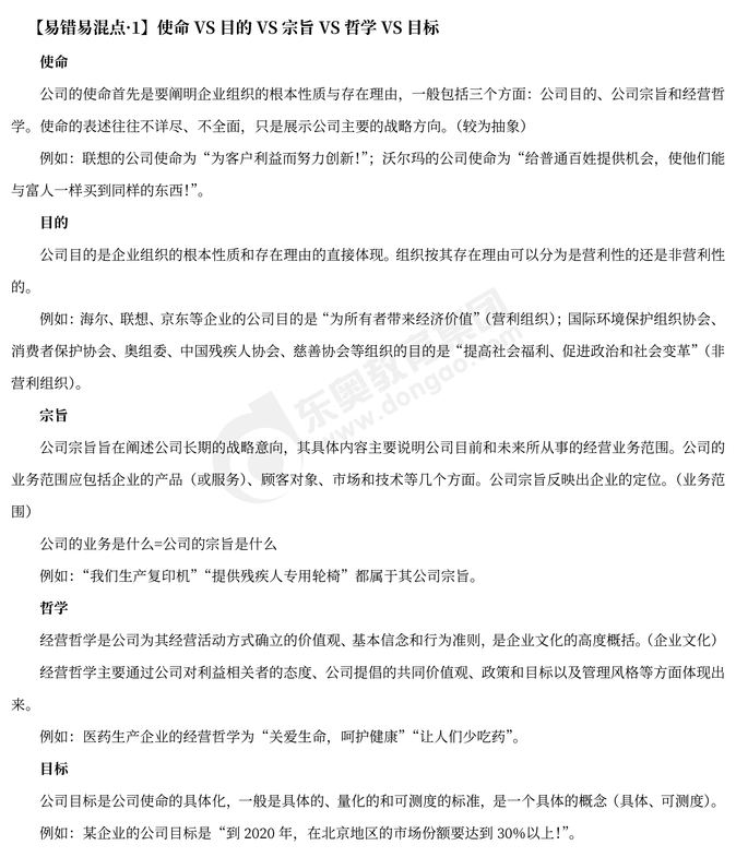 2023年注會戰略易錯易混點辨析