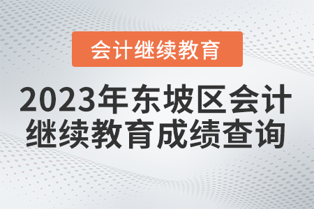 2023年四川省東坡區(qū)會(huì)計(jì)繼續(xù)教育成績查詢