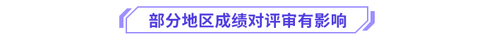 部分地區(qū)考試成績對評審成績有影響