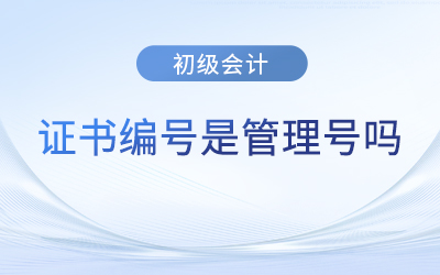 初級(jí)會(huì)計(jì)專業(yè)技術(shù)資格證書號(hào)是管理號(hào)嗎？