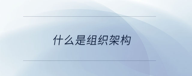 什么是組織架構(gòu)
