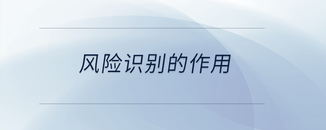 風險識別的作用？