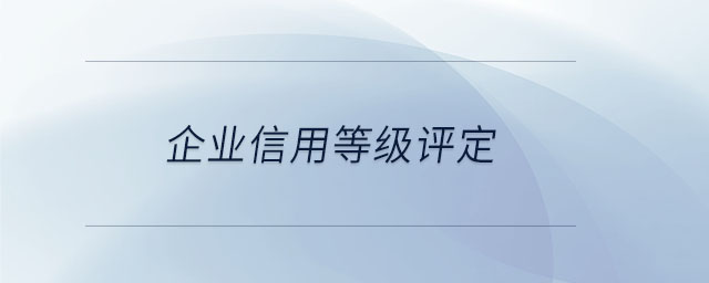 企業信用等級評定