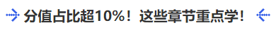 中級(jí)會(huì)計(jì)分值占比超10%！這些章節(jié)重點(diǎn)學(xué)！
