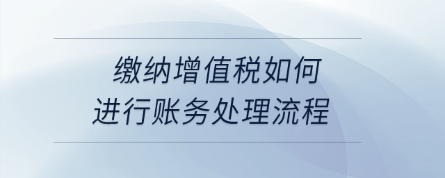 繳納增值稅如何進行賬務處理流程？