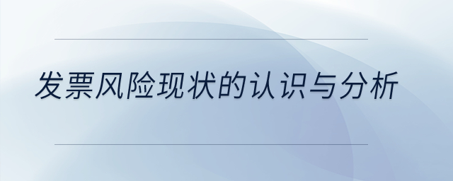 發票風險現狀的認識與分析？