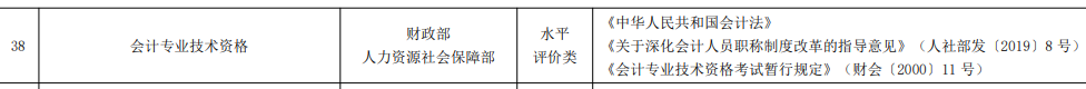 中級會計會計專業技術資格