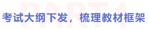 考試大綱下發，梳理教材框架