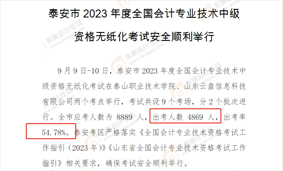 全市共542人通過全國會計專業技術中級資格考試