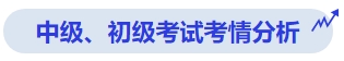 中級會計中級、初級考試考情分析