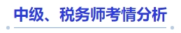 中級(jí)會(huì)計(jì)中級(jí)、稅務(wù)師考情分析