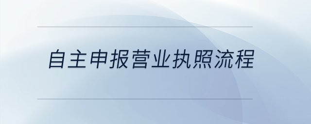 自主申報營業執照流程？
