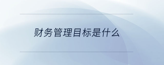 財務管理目標是什么