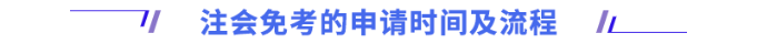 注會免考的申請時間及流程