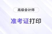2024年高級會(huì)計(jì)師考試準(zhǔn)考證打印入口及時(shí)間匯總