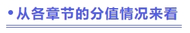 從各章節的分值情況來看