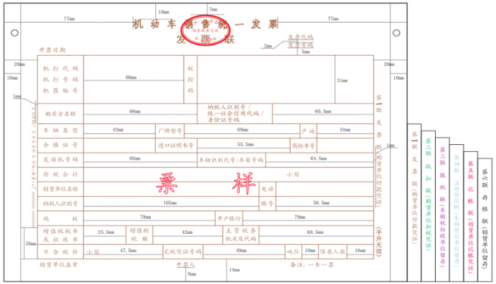 機動車銷售統(tǒng)一發(fā)票