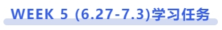 中級會計WEEK 5 (6.27-7.3)學(xué)習(xí)任務(wù)