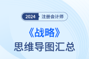 梳理框架，回歸教材！24年注會戰略思維導圖直接下載！
