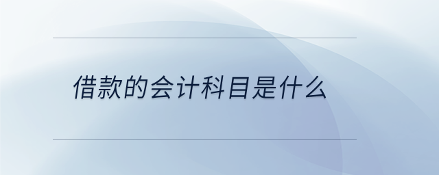 借款的會計科目是什么