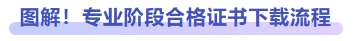 圖解！專業階段合格證書下載流程