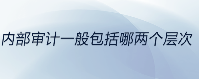 內(nèi)部審計一般包括哪兩個層次