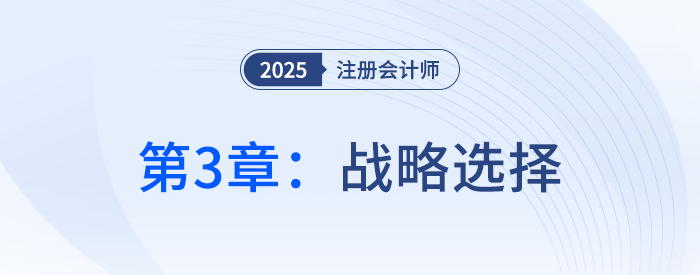 第三章戰(zhàn)略選擇③_25年注冊會計(jì)師戰(zhàn)略搶學(xué)記憶樹