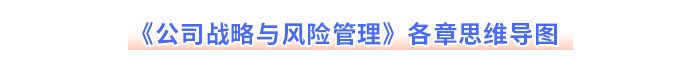 《公司戰略與風險管理》各章思維導圖