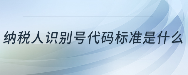 納稅人識別號代碼標(biāo)準(zhǔn)是什么