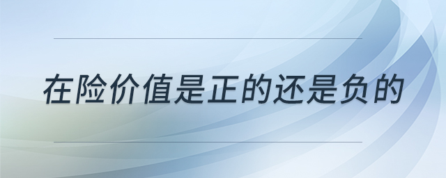 在險價值是正的還是負的