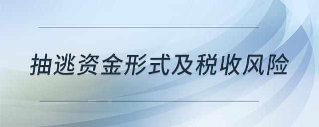 抽逃資金形式及稅收風險