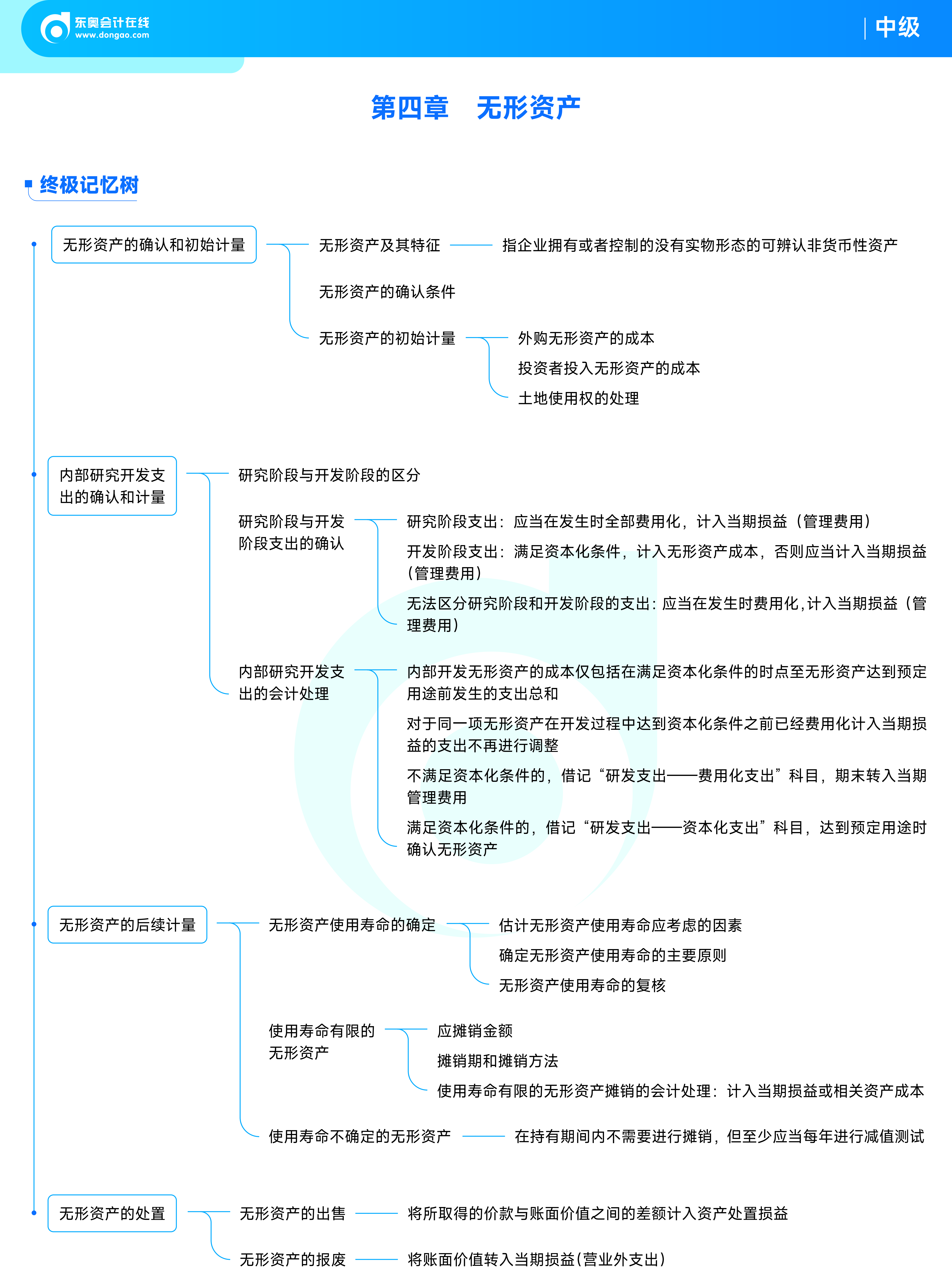 2025年中級會計實務(wù)思維導圖——第四章：無形資產(chǎn)