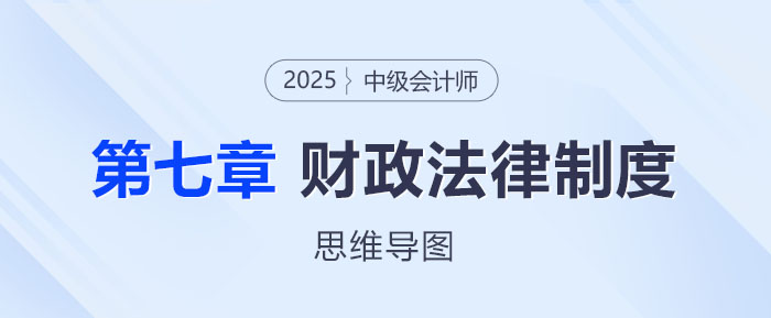 2025年中級會計經濟法思維導圖——第七章：財政法律制度