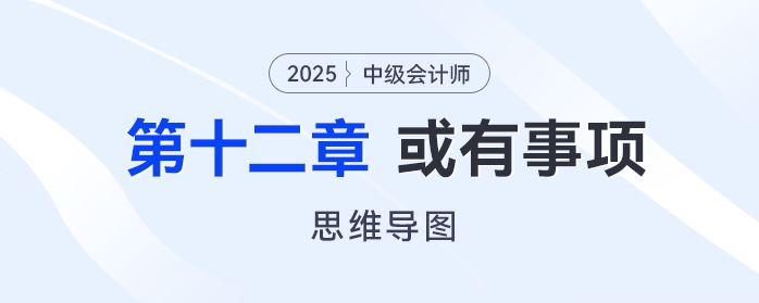 2025年中級會計實務思維導圖——第十二章：或有事項