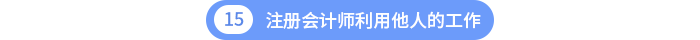 第十五章注冊(cè)會(huì)計(jì)師利用他人的工作