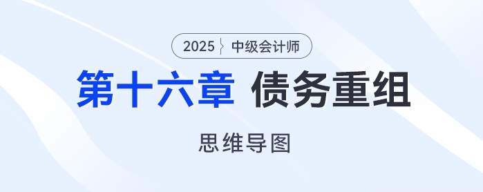 2025年中級會計實務思維導圖——第十六章：債務重組