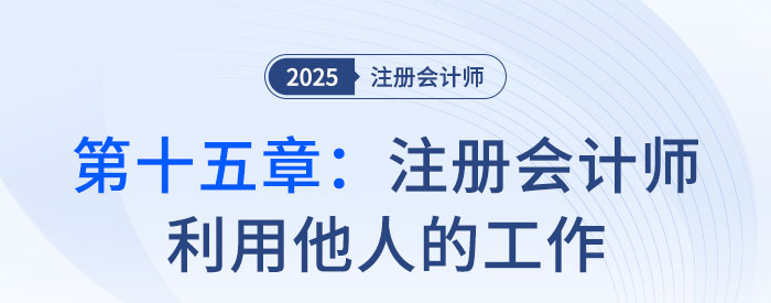 第十五章注冊(cè)會(huì)計(jì)師利用他人的工作_2025年注會(huì)審計(jì)習(xí)題隨章演練