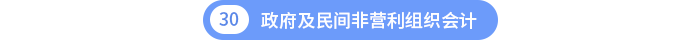 第三十章政府及民間非營利組織會計